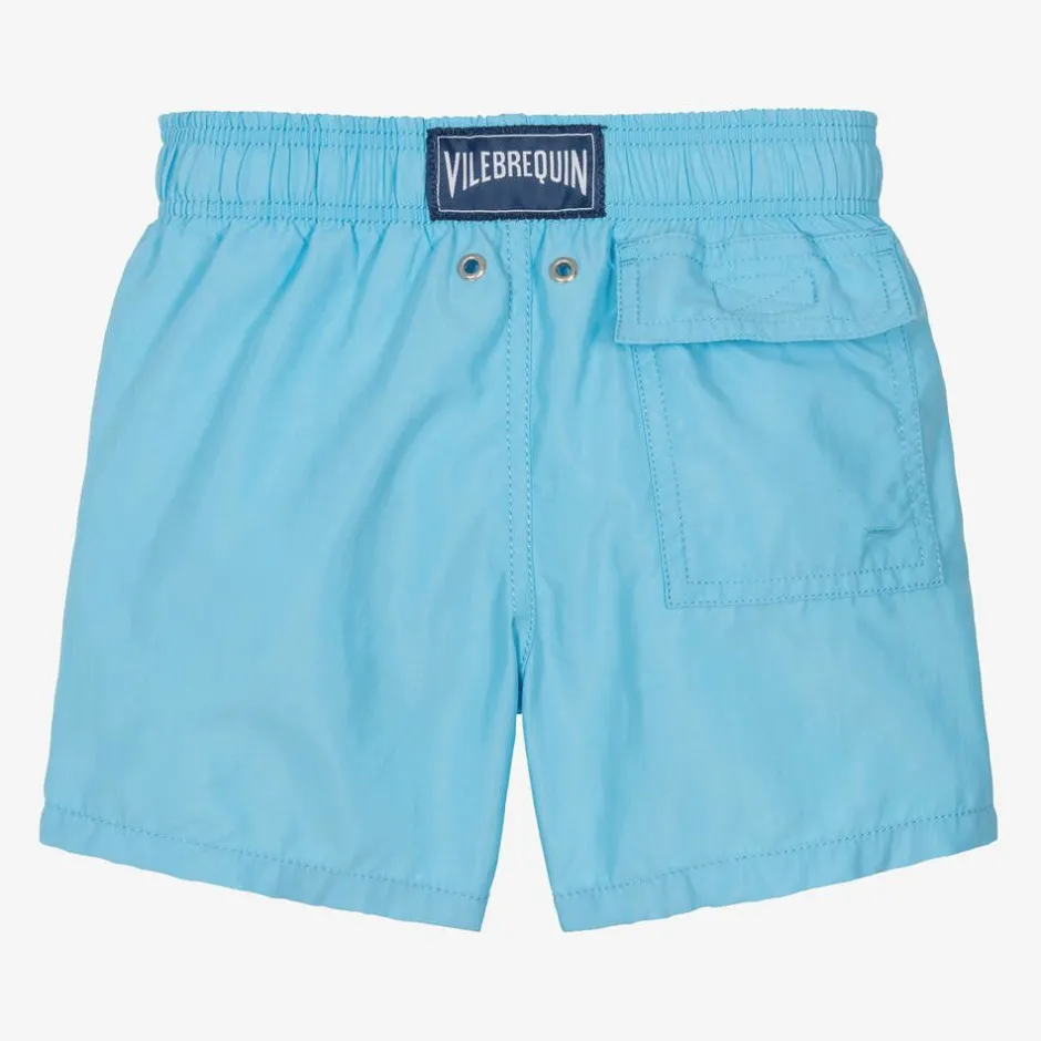Vilebrequin Boys Blue Water-Reactive Swim Shorts