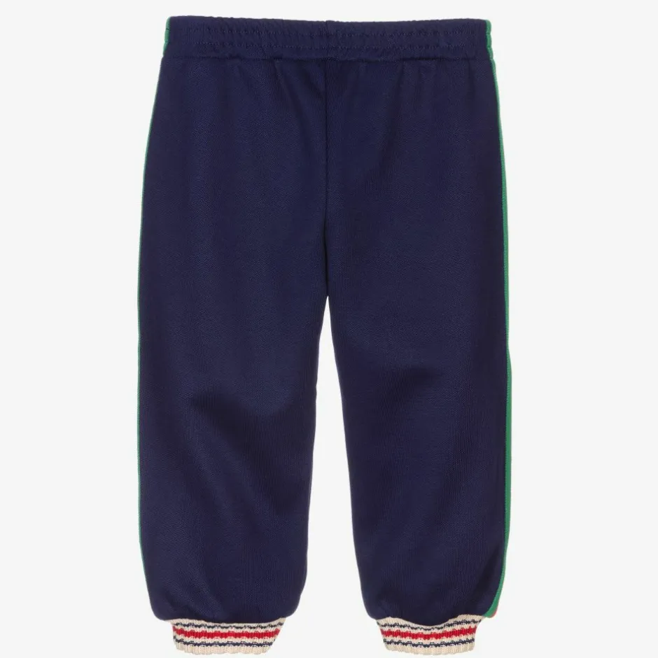 Gucci Boys Blue Web Trim Joggers