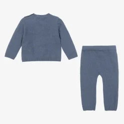 Beatrice amp; George Boys Blue Wool & Cashmere Trouser Set Online