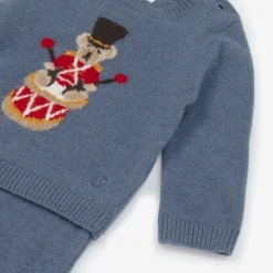 Beatrice amp; George Boys Blue Wool & Cashmere Trouser Set Online