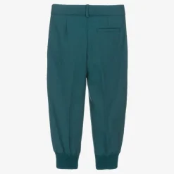 Gucci Boys Blue Wool Square G Trousers Sale