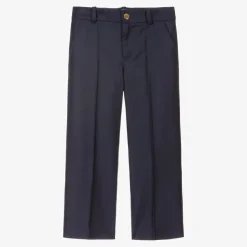 Gucci Boys Blue Wool Trousers Clearance