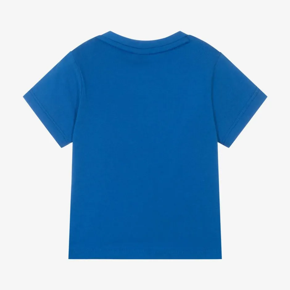 BOSS Boys Bright Blue Cotton T-Shirt Outlet