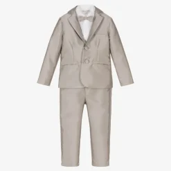 Beatrice amp; George Boys Bronze Satin Twill Suit New