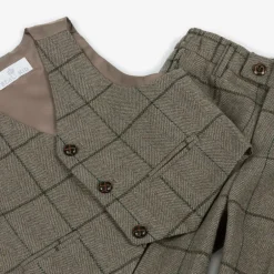 Beau KiD Boys Brown Check Suit Sale