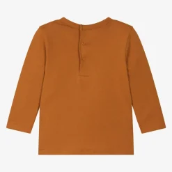 Carrément Beau Boys Brown Cotton Top Sale