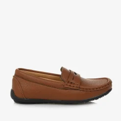 Sevva Boys Brown Faux Leather Loafers Best
