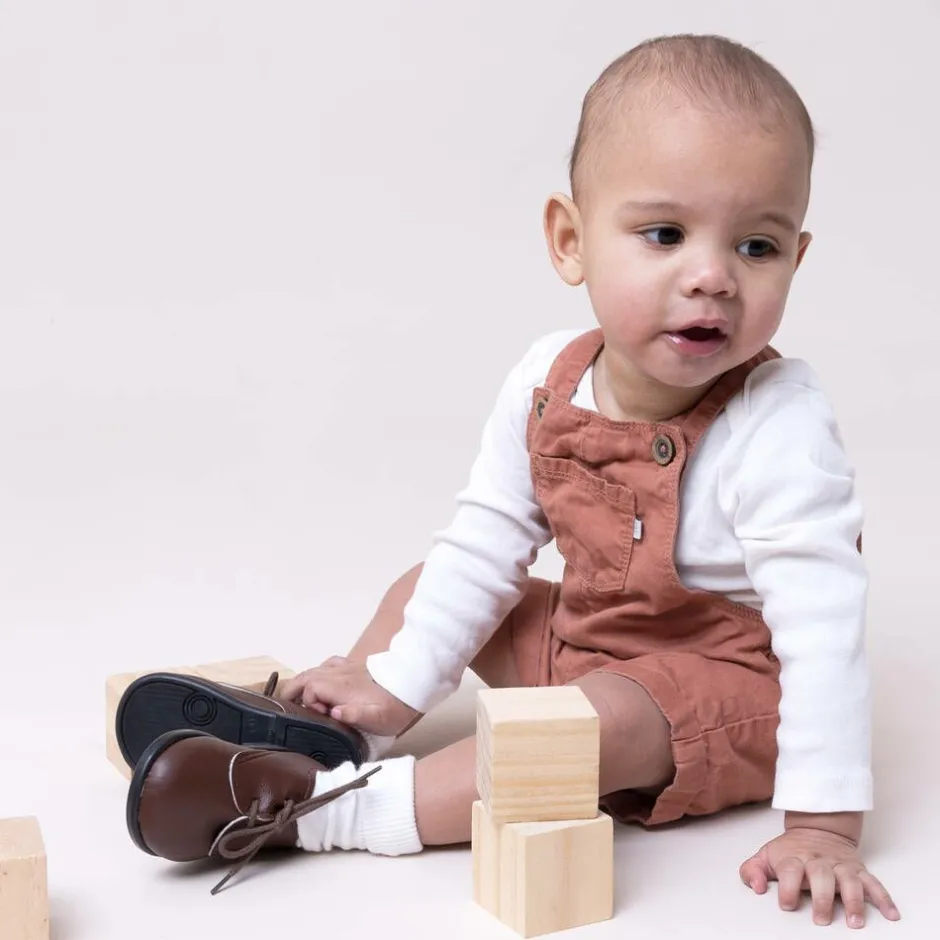 Early Days Boys Brown First Walker Shoes Clearance