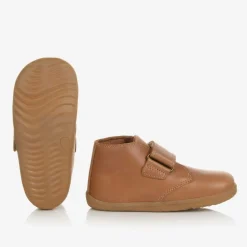 Bobux Boys Brown Leather First-Walker Boots Clearance