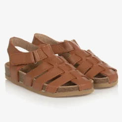 Old Soles Boys Brown Leather Sandals Online