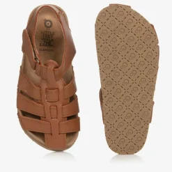 Old Soles Boys Brown Leather Sandals Online