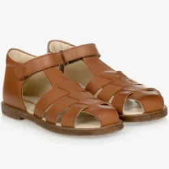 Falcotto by Naturino Boys Brown Leather Sandals Outlet