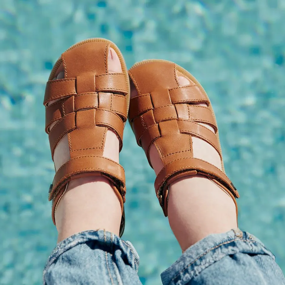 Falcotto by Naturino Boys Brown Leather Sandals Outlet