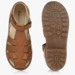 Falcotto by Naturino Boys Brown Leather Sandals Outlet