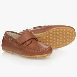 Childrens Classics Boys Brown Leather Shoes