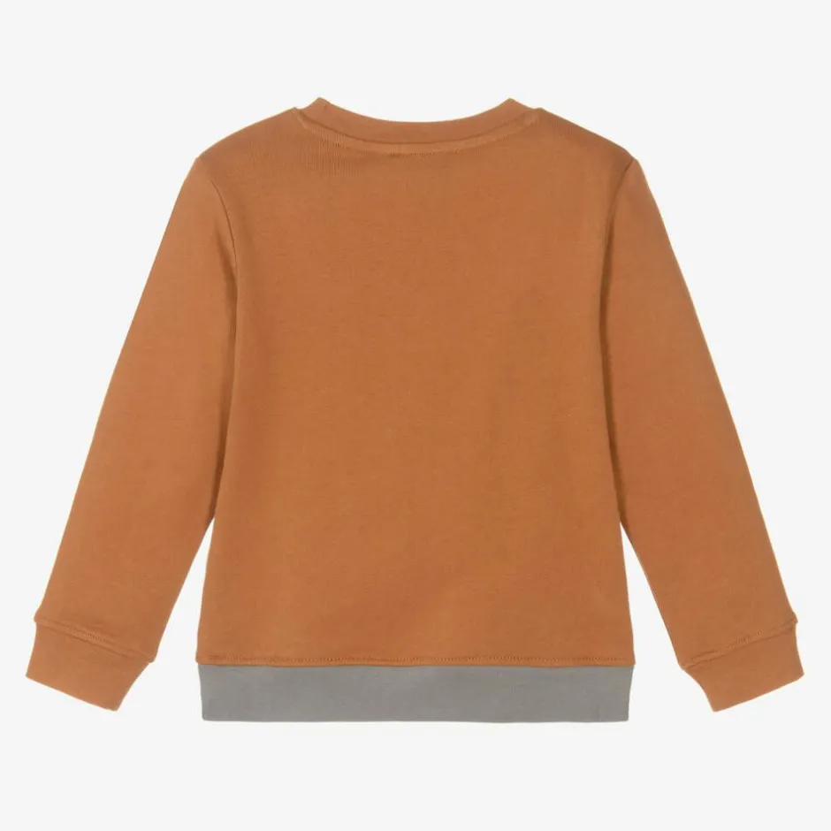 Stella McCartney Kids Boys Brown Organic Horse Sweatshirt Online