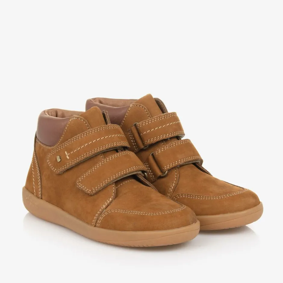 Bobux Kid + Boys Brown Suede Leather Boots Sale