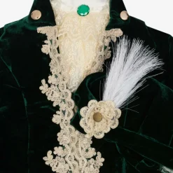 Andreeatex Boys Emerald Green Velvet & Satin Suit New