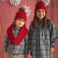 Babidu Boys Green & Beige Corduroy Shorts Set Best