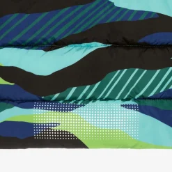 Joyday Boys Green & Blue Showerproof Puffer Coat Clearance