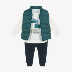 Mayoral Boys Green & Blue Trouser Set Discount
