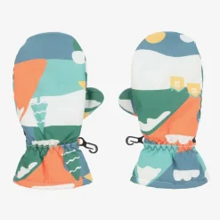 Frugi Boys Green Alpine Ski Gloves Sale