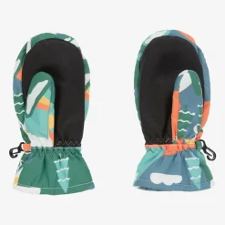 Frugi Boys Green Alpine Ski Gloves Sale