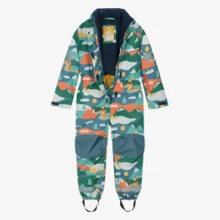 Frugi Boys Green Alpine Snowsuit Hot