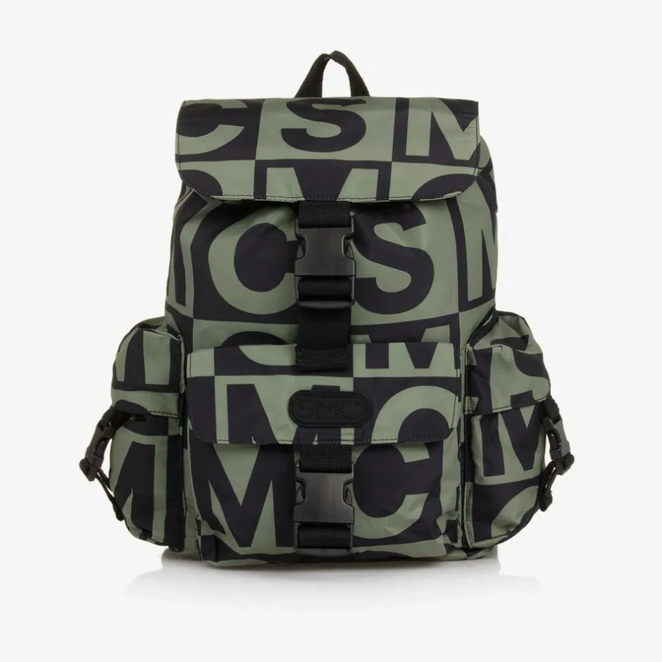 Stella McCartney Kids Boys Green & Black Backpack (32cm) Sale