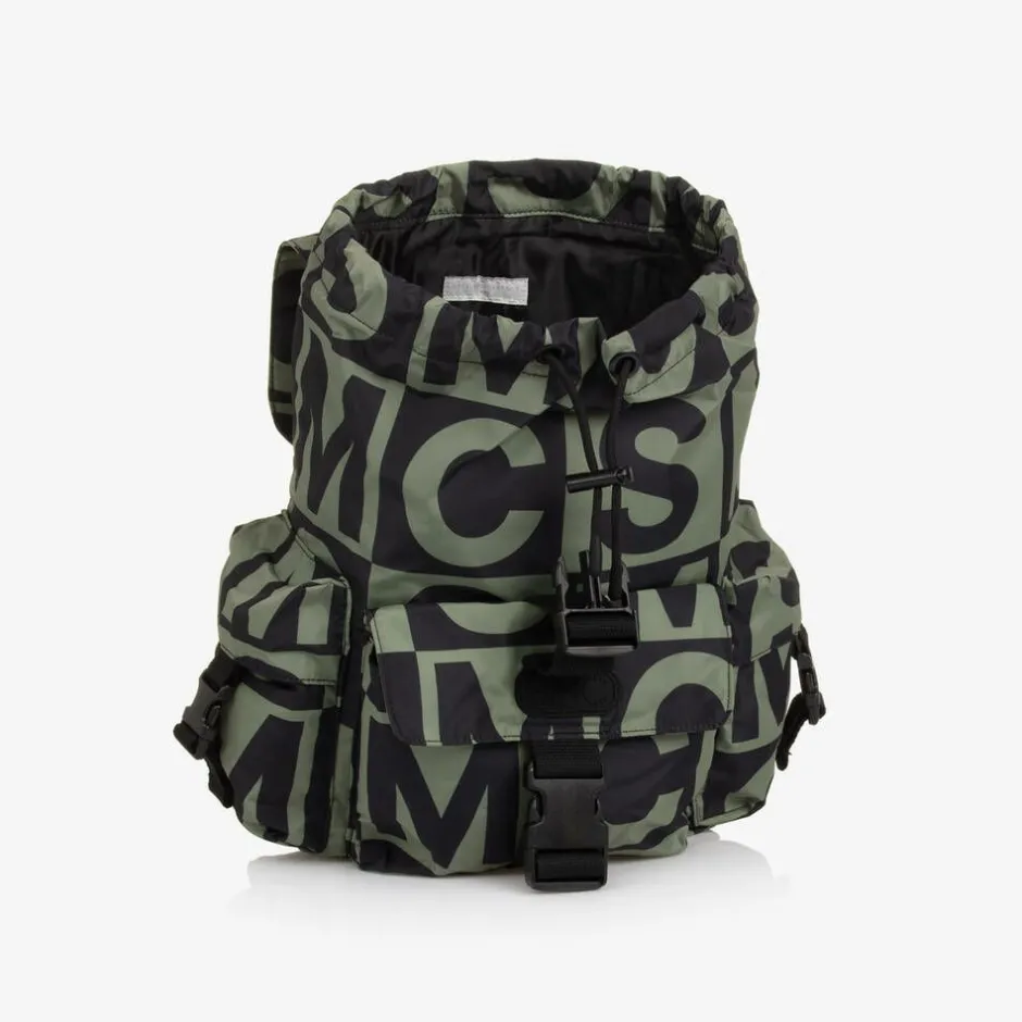 Stella McCartney Kids Boys Green & Black Backpack (32cm) Sale