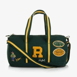 Ralph Lauren Boys Green Canvas Sports Bag (45cm) Outlet