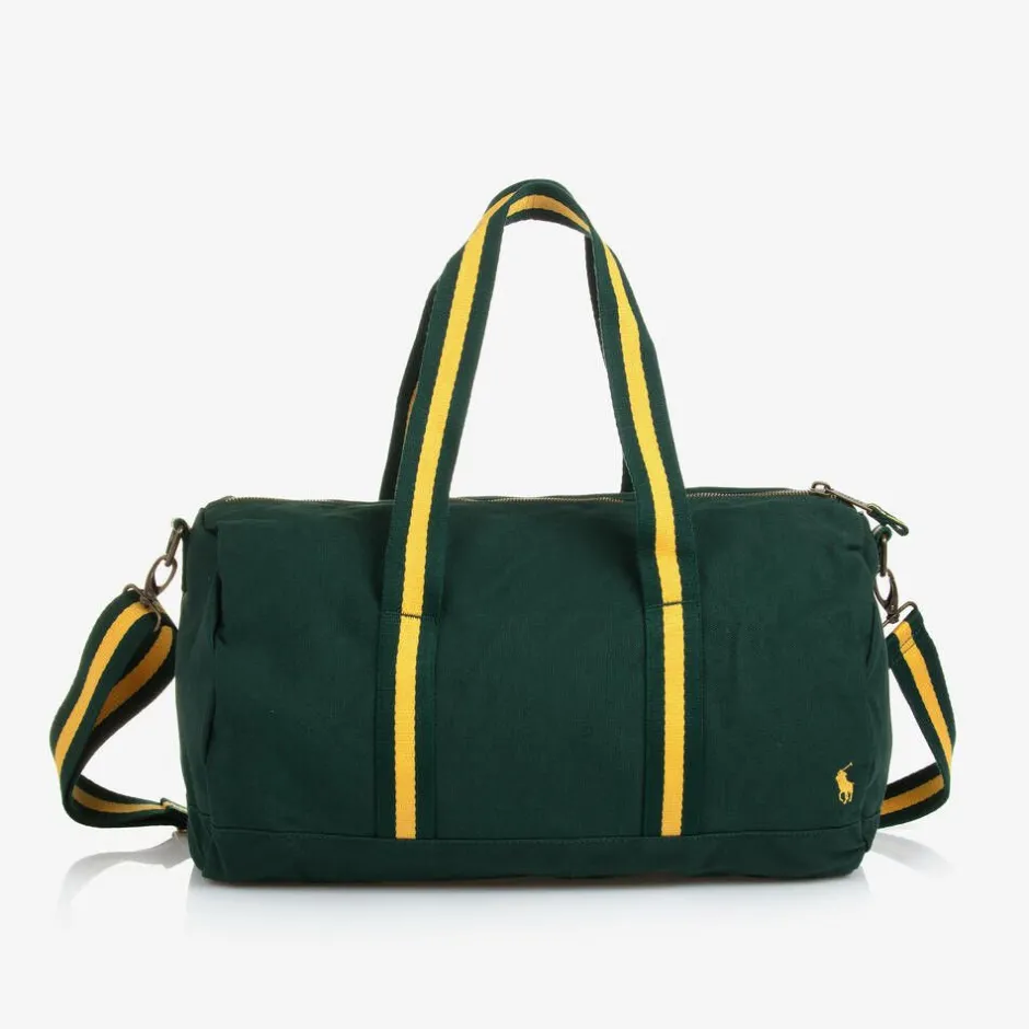Ralph Lauren Boys Green Canvas Sports Bag (45cm) Outlet