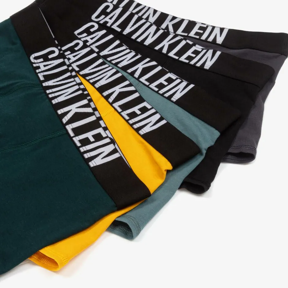 Calvin Klein Boys Green Cotton Boxer Shorts (5 Pack) Best