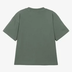Emporio Armani Boys Green Cotton Eagle Logo T-Shirt Sale