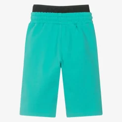 AIGNER Boys Green Cotton Shorts Sale