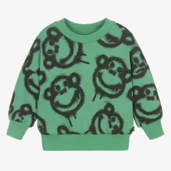 Rock Your Baby Boys Green Graffiti Monkey Sweatshirt Clearance