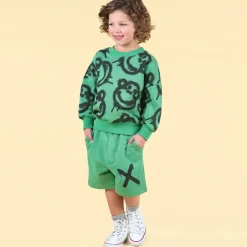Rock Your Baby Boys Green Graffiti Monkey Sweatshirt Clearance