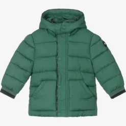 Mayoral Boys Green Hooded Puffer Coat Online