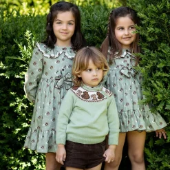 Foque Boys Green Knitted Sweater Clearance