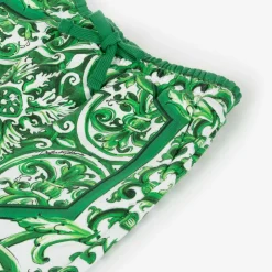Dolce amp; Gabbana Boys Green Majolica Cotton Shorts Hot