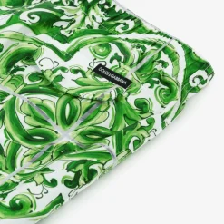 Dolce amp; Gabbana Boys Green Majolica Print Swim Shorts Sale