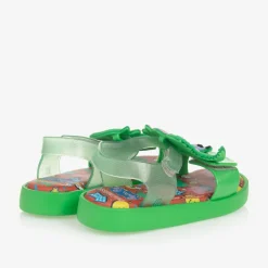 Mini Melissa Boys Green Peppa Pig Jelly Sandals New