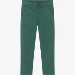 Mayoral Boys Green Slim Fit Chino Trousers New