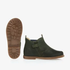 Falcotto by Naturino Boys Green Suede Leather Boots Best