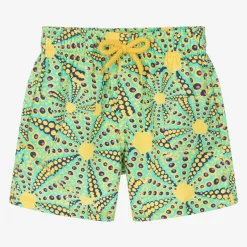 Vilebrequin Boys Green Sun Print Swim Shorts Best