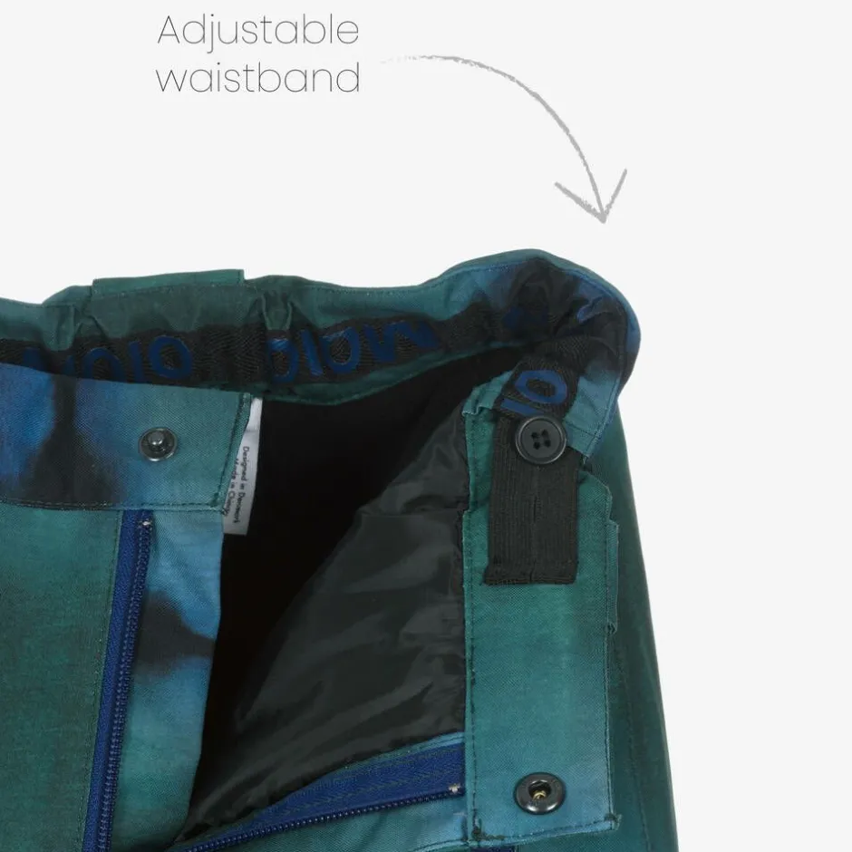 Molo Boys Green Tie-Dye Ski Trousers TieDyeMagic Online