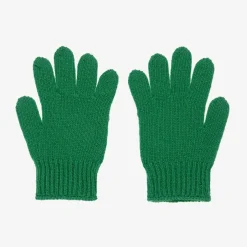 Gucci Boys Green Wool Interlocking G Gloves Hot