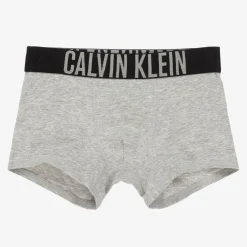 Calvin Klein Boys Grey & Blue Cotton Boxers (2 Pack) Best