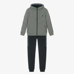 Mayoral Nukutavake Boys Grey & Blue Jersey Tracksuit Best