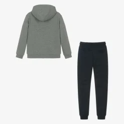 Mayoral Nukutavake Boys Grey & Blue Jersey Tracksuit Best